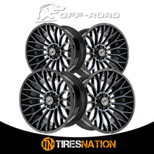 Xf Off-Road Xf-237 Gloss Black & Machined Titanium Double Dark Tint 20X10 5X127/5X139.7 78.1 -12