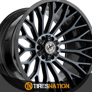 Xf Off-Road Xf-237 Gloss Black & Machined Titanium Double Dark Tint 20X9 5X127/5X139.7 78.1 12