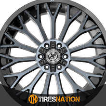 Xf Off-Road Xf-237 Gloss Black & Machined Titanium Double Dark Tint 20X10 5X127/5X139.7 78.1 -12