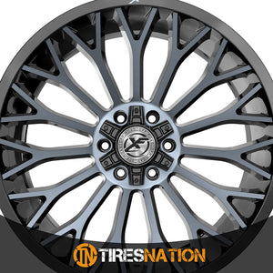 Xf Off-Road Xf-237 Gloss Black & Machined Titanium Double Dark Tint 20X10 5X127/5X139.7 78.1 -12