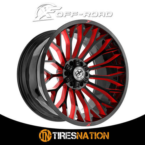 Xf Off-Road Xf-237 Gloss Black & Red Milled 26X14 5X127/5X139.7 78.1 -76