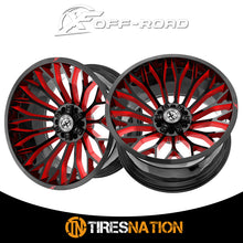 Xf Off-Road Xf-237 Gloss Black & Red Milled 26X14 5X127/5X139.7 78.1 -76