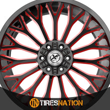 Xf Off-Road Xf-237 Gloss Black & Red Milled 26X14 5X127/5X139.7 78.1 -76