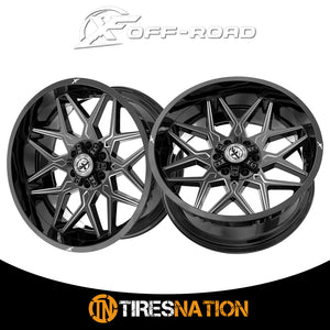 Xf Off-Road Xf-238 Gloss Black & Milled 20X10 5X127/5X139.7 78.1 -12