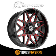 Xf Off-Road Xf-238 Gloss Black & Red Milled 20X10 5X127/5X139.7 78.1 -24