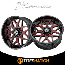 Xf Off-Road Xf-238 Gloss Black & Red Milled 20X9 5X127/5X139.7 78.1 12
