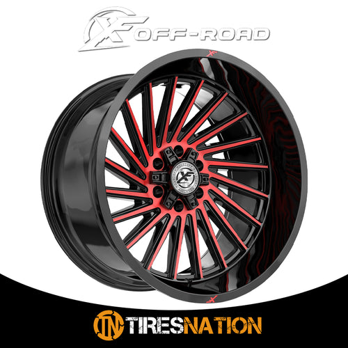 Xf Off-Road Xf-239 Gloss Black & Red Machined 20X9 5X127/5X139.7 78.1 0