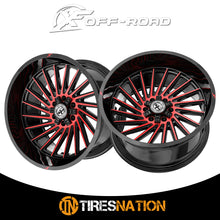 Xf Off-Road Xf-239 Gloss Black & Red Machined 20X10 5X127/5X139.7 78.1 -12