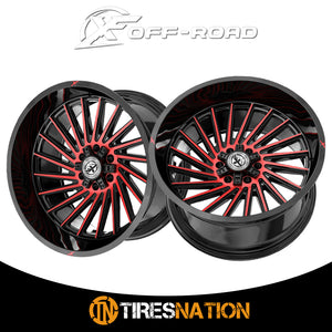 Xf Off-Road Xf-239 Gloss Black & Red Machined 20X10 5X127/5X139.7 78.1 -12