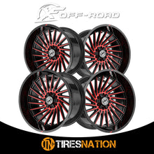 Xf Off-Road Xf-239 Gloss Black & Red Machined 20X10 5X127/5X139.7 78.1 -12