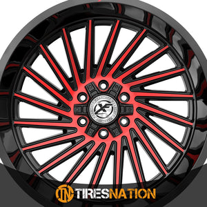 Xf Off-Road Xf-239 Gloss Black & Red Machined 20X10 5X127/5X139.7 78.1 -12