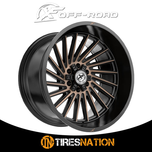 Xf Off-Road Xf-239 Satin Black & Bronze Machined Double Dark Tint 20X10 6X135/6X139.7 106.4 -12