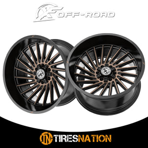 Xf Off-Road Xf-239 Satin Black & Bronze Machined Double Dark Tint 20X10 6X135/6X139.7 106.4 -12