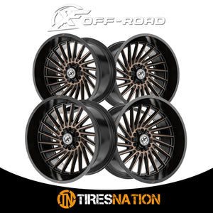 Xf Off-Road Xf-239 Satin Black & Bronze Machined Double Dark Tint 20X10 6X135/6X139.7 106.4 -12