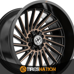 Xf Off-Road Xf-239 Satin Black & Bronze Machined Double Dark Tint 20X10 6X135/6X139.7 106.4 -12