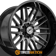 Xf Off-Road Xf-240 Gloss Black & Brushed Double Dark Tint 20X10 5X127/5X139.7 78.1 -12