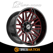 Xf Off-Road Xf-240 Gloss Black & Red Milled 20X10 5X127/5X139.7 78.1 -24