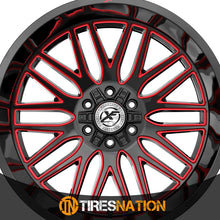 Xf Off-Road Xf-240 Gloss Black & Red Milled 20X10 5X127/5X139.7 78.1 -24