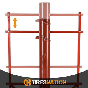 New Adjustable Solid Wood Red Wooden Training Dummy Wing Chun Martial Art