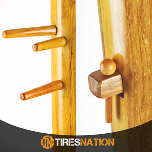 Traditional Solid Wood Standing Training Dummy Wing Chun Ip Man Martial Art