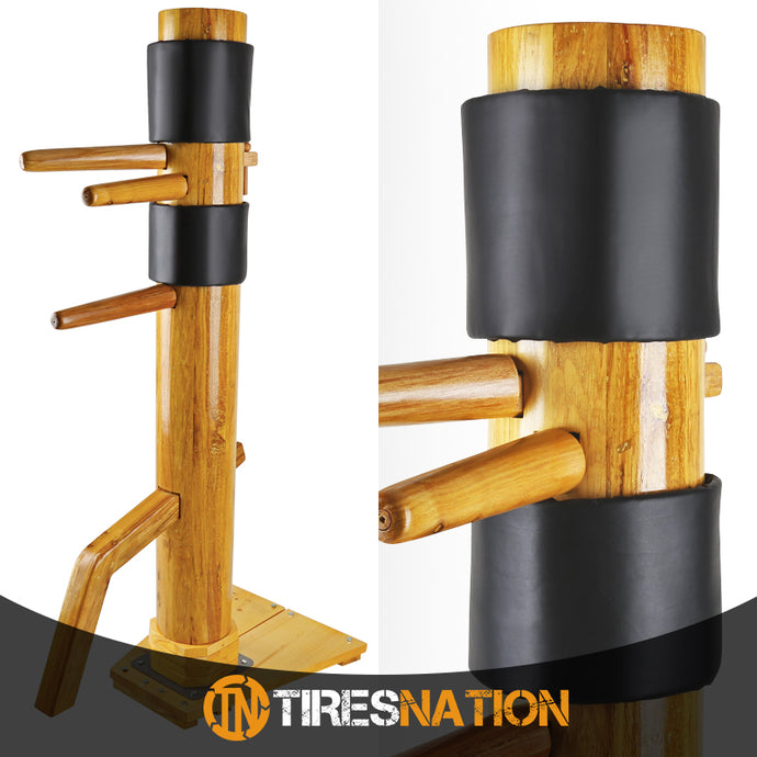 Traditional Solid Wood Standing Training Dummy Wing Chun Ip Man Martial Art